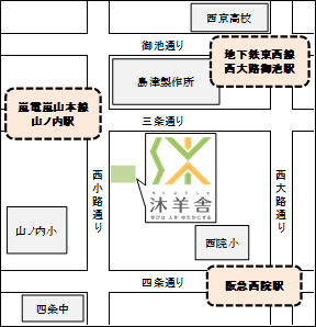 西院校地図